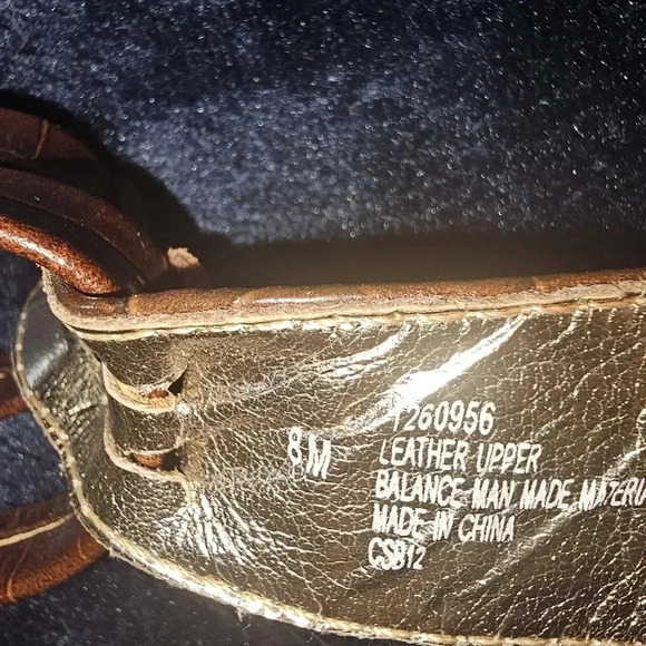 Softt Leather‎ Crocodile Brown Ankle Strap Heels SZ 8M - Picture 7 of 11